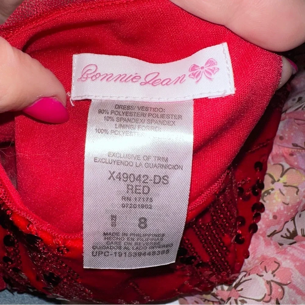 Justice Pink and White Floral Garment